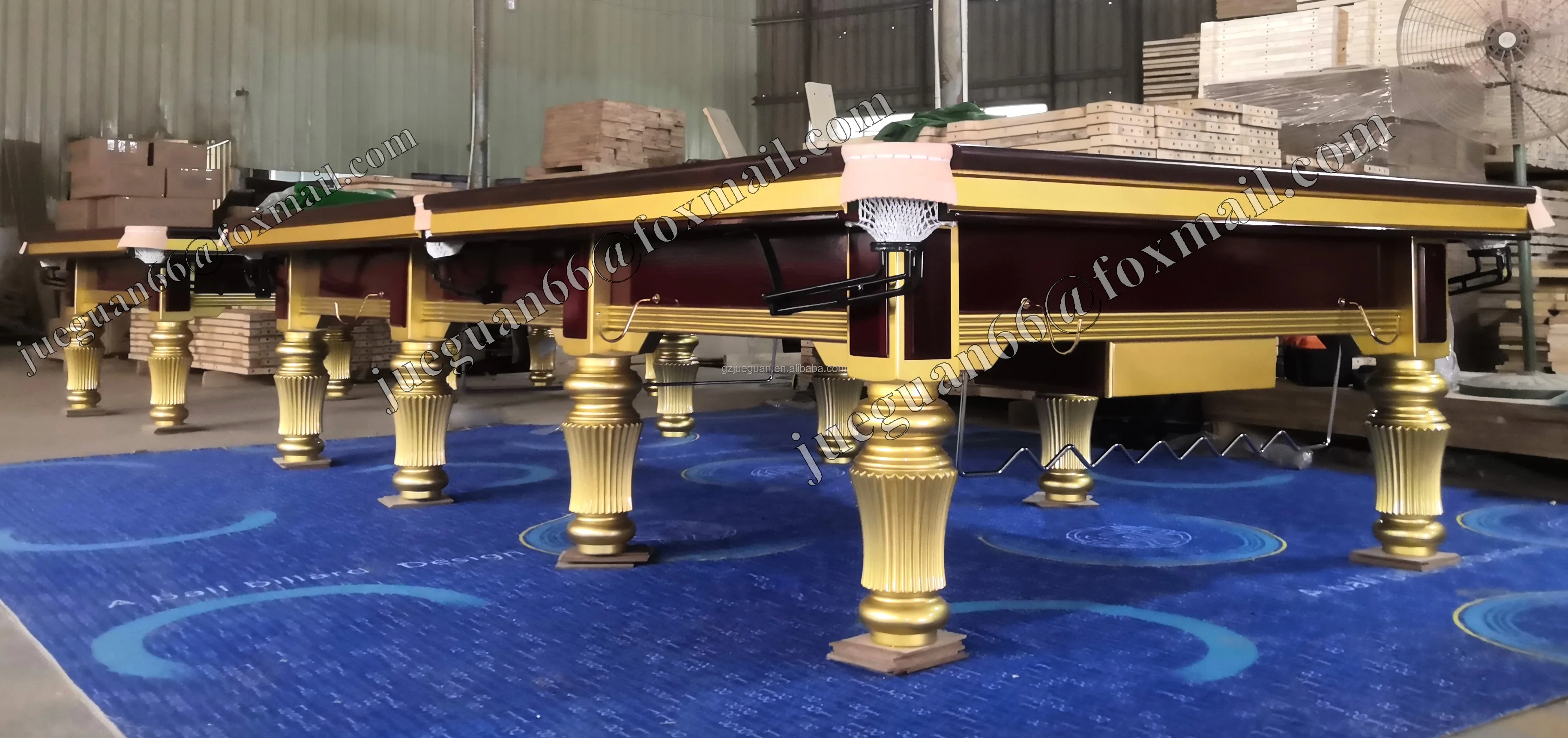 12ft International Size Steel Block And Solid Wood Billiard Snooker