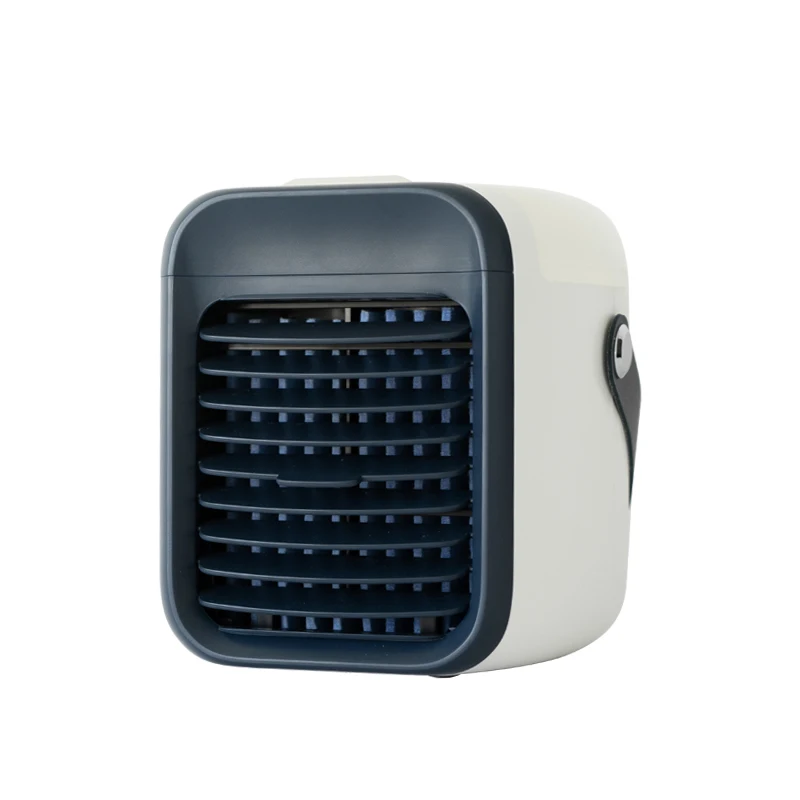 Mini Portable Plastic Battery Powered 3-Speed Water Evaporative Cooler Night Light Low Energy USB Charging Home Hotel Car_voghion.com