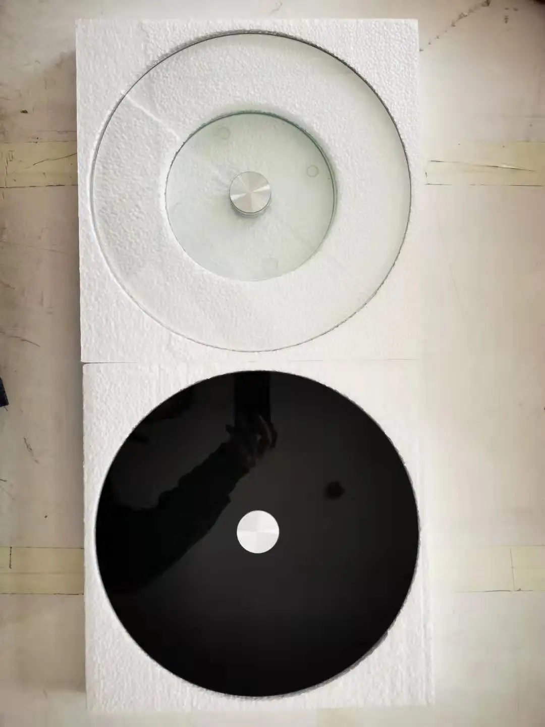 Rotating Tempered Glass Lazy Susan Cake Turntables Buy Glass Cake