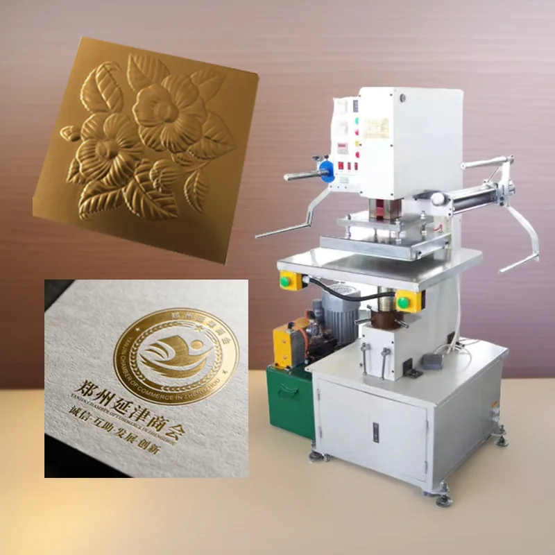 Hydraulic Hot Stamping Machine Embossed Hot Foil Stamping Machine for ...