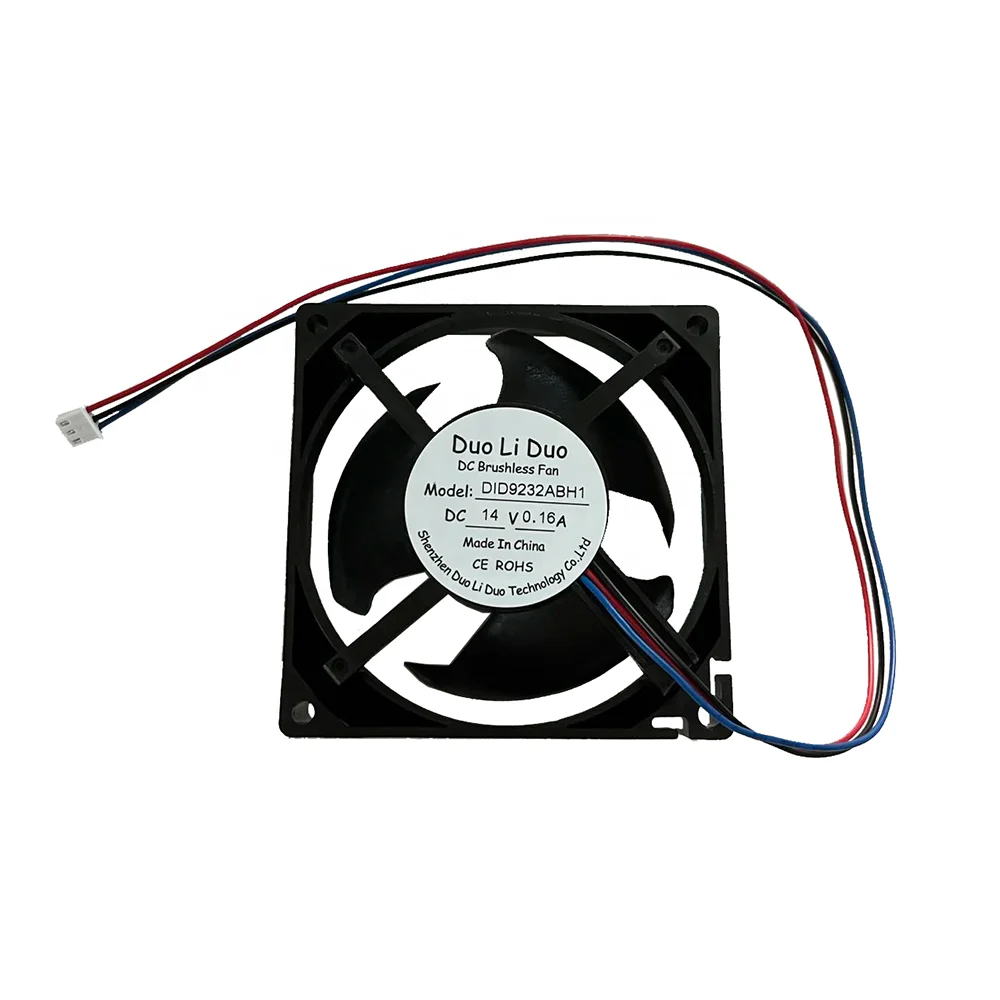 冷却ファン09232JS-14N-BU 92x92x32mm DC14V 0.16Aは冷蔵庫に