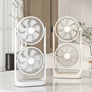 New Adjustable Desktop Dual Head Fan