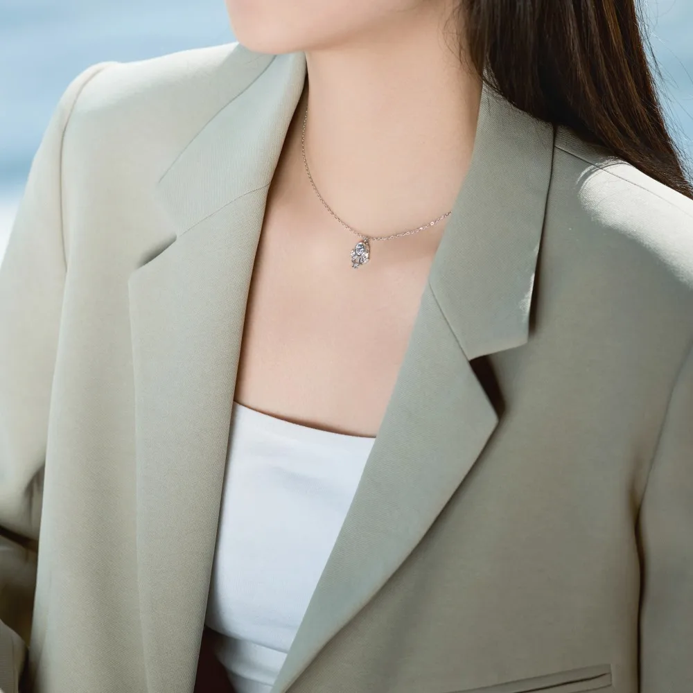 KAKODIY Unique Fashion Design Rhodium 18K Gold Plated 925 Sterling Silver Chain 5A Zirconia Girls Pendant Necklace Daily Wear detail 6