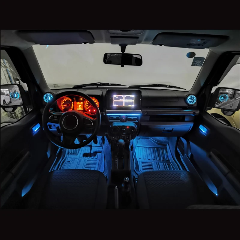 Maiker LED  Air Conditioning Outlet air Vent With Ambient Light  for Suzuki Jimny 2019 LED Atmosphere Light Accessories