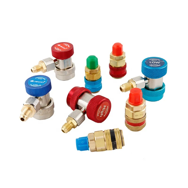 low ac freon manifold gauge hose conversion-9