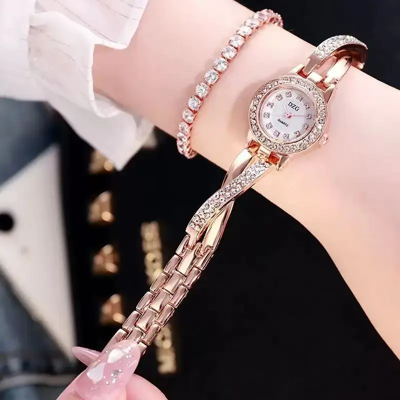 Elegant Diamond-Studded Women's Smartwatch