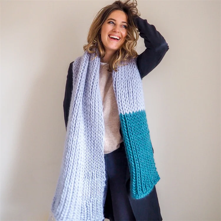 2022 зимний Фабричный вязаный шарф на заказ женский модный Зимний в