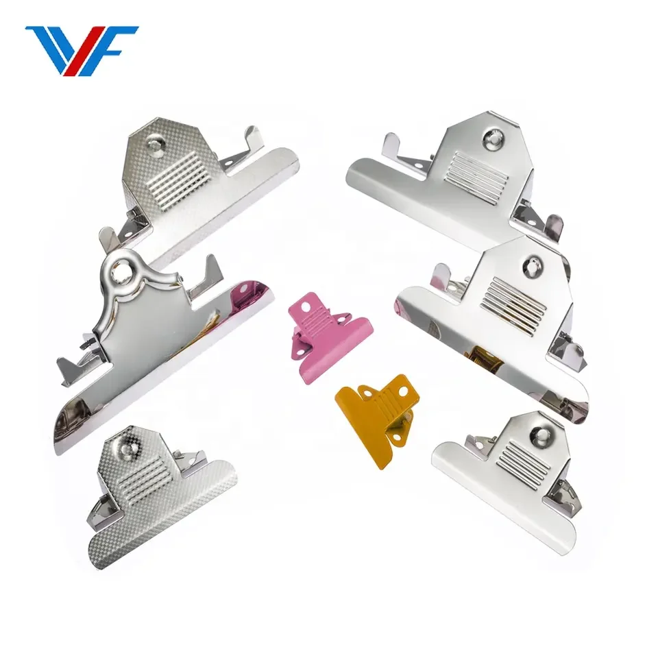 Оптовая продажа из Китая резиновые угловые металлические зажимы для документов нержавеющей стали Клипсы пружинные канцелярских принадлежностей