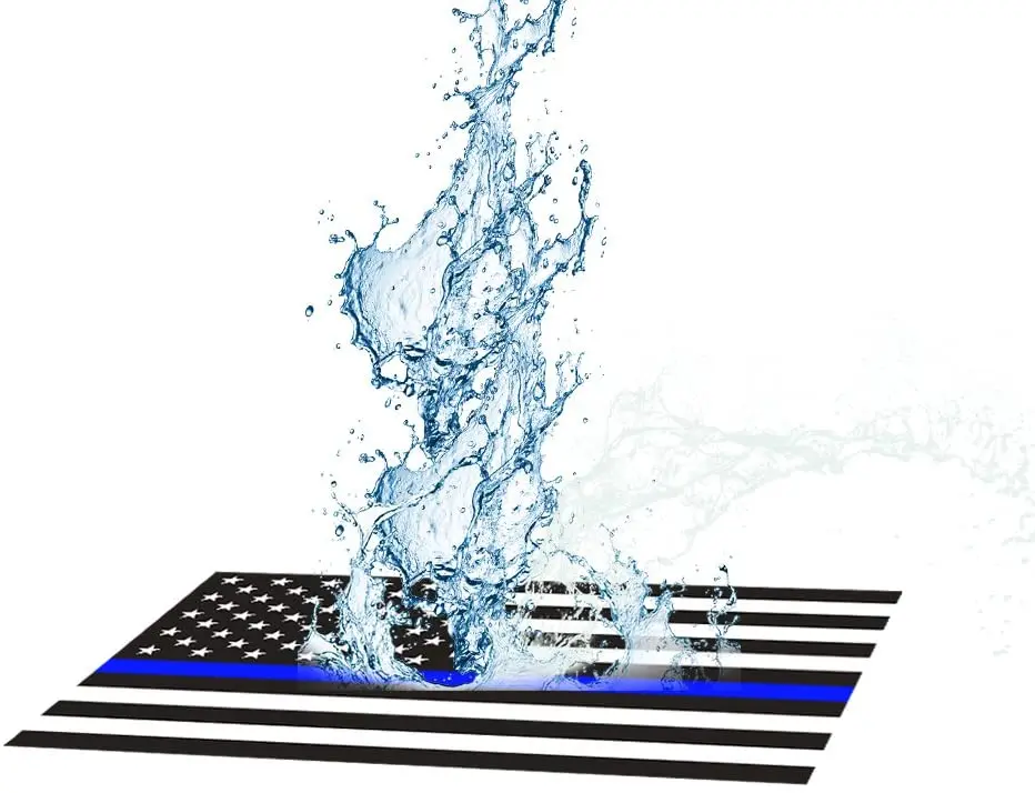 Custom Blue Line Police Decal Vinyl Sticker Outdoor Waterproof Car Windows Bikes Stickers