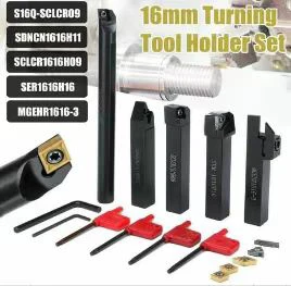 COD 7Pcs Set Of Lathe Turning Tool Holder Boring Bar 10mm Shank +T8