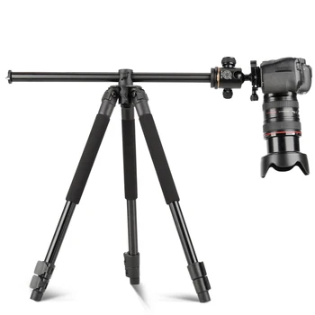QZSD Q308H Camera Transverse Center Tripod63.3" with Bag Panoramic Shooting for Canon Nikon DSLR Camera Video Camcorder