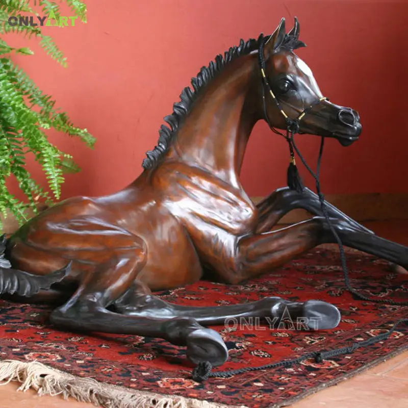 Custom Antique Life Size Large Outdoor Copper Bronze Arabian Horse