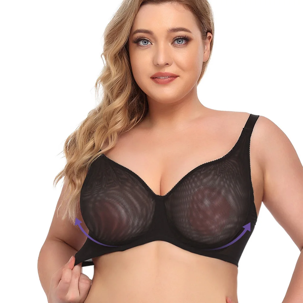 Sujetador Ultrafino De Talla Grande Para Mujer,Lencería De Malla De Encaje,Ropa  Interior Sexy,Talla Grande,36b,42e - Buy Mujer Plus Tamaño Ropa  Sujetador,Sujetadores Clásicos Tallas Grandes Para Mujeres Grandes,Plus  Tamaño Mujeres Sujetador D-f Product