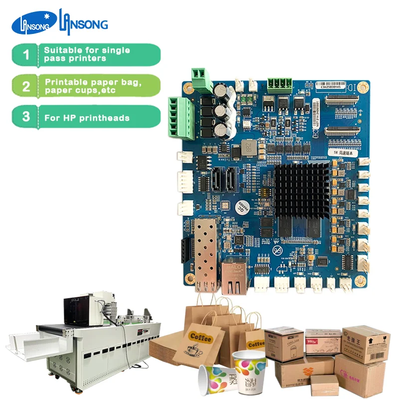 Bir martalik raqamli inkjet printer A4 HP asosiy platasi Qog'oz sumka Stakan Ventalyator Bir martalik asosiy platasi 975/972/973/974 Suvli bo'yoqlar