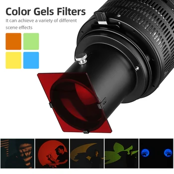 Bowens Mount Spotlight Focalize Conical Snoot Photo Optical Condenser Art Special Effects Shaped Beam Light for Studio Flash product image