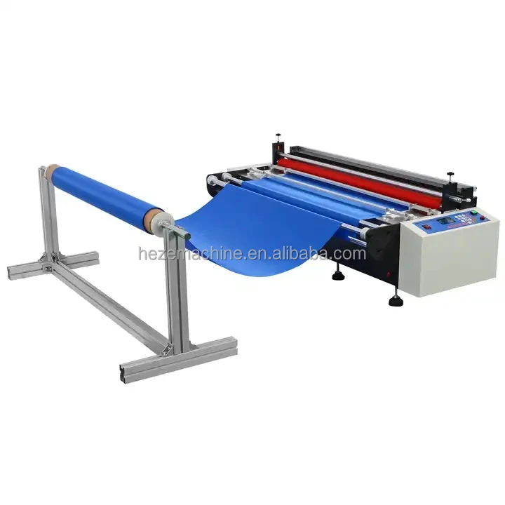 Automatic Small Paper Plastic Bubble Cutter Machine Aluminium Foil Pet Film Cut Rolls to Sheets Vinyl Pvc Roll Cutting Machine