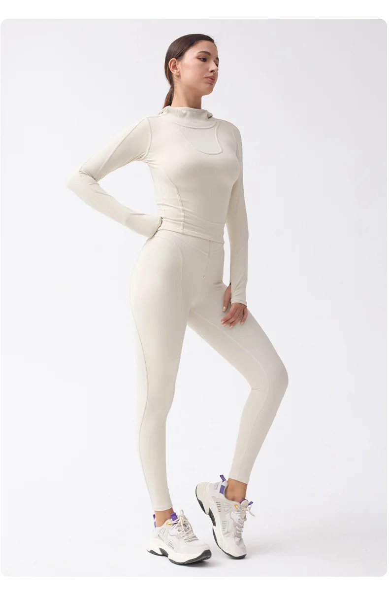 High Quality Womens Ski Suit Yoga Wear Sports Clothes Workout Ribbed ...