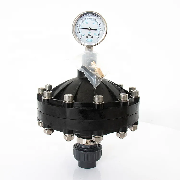 Upvc Membrane Damper Diaphragm Pulsation Dampener For Dosing Pneumatic ...