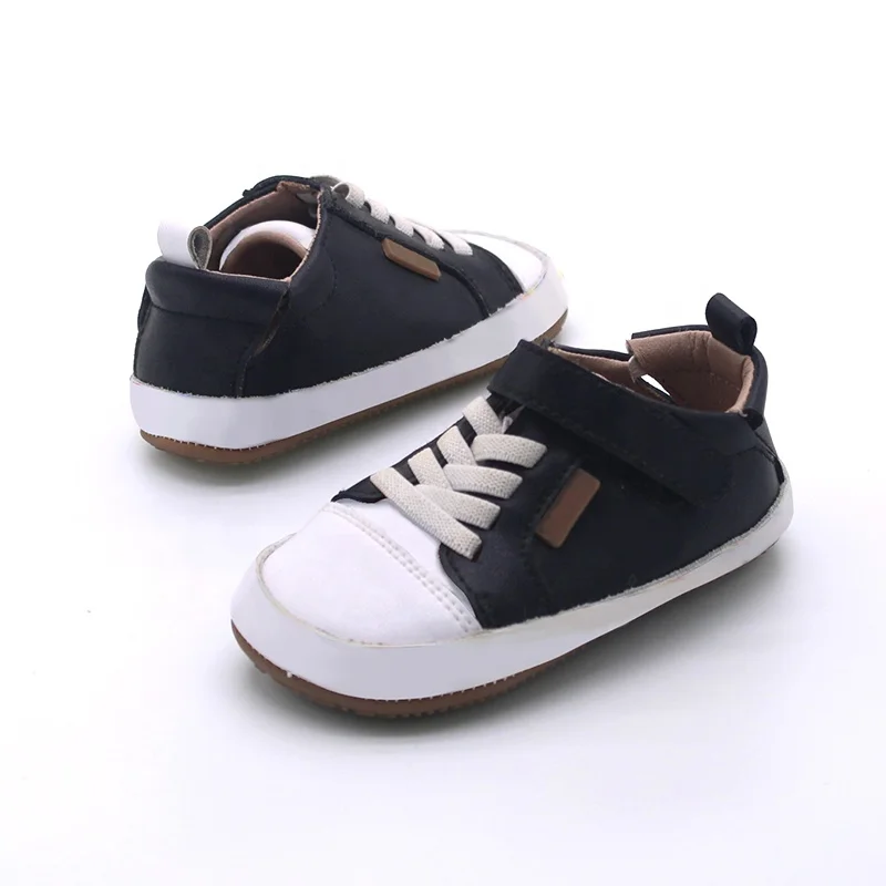Fashionable Wide Toe Leather with Soft Soles Boys Girls Baby