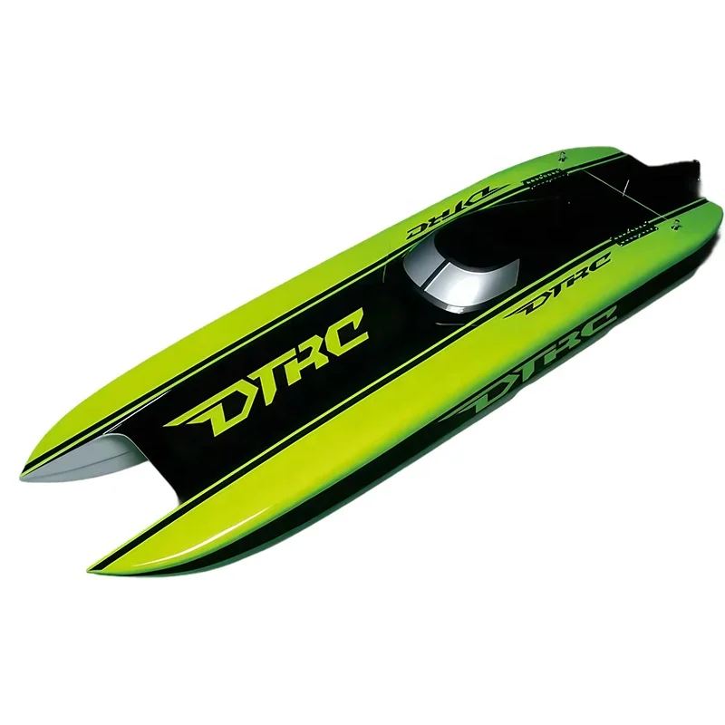 DTRC E51 Catamaran Kevlar/Carbon Fiber HULL 2.4G Electric RC Racing Boat Dual Motors Servos ESC Battery 100km/h DIY  Hobby Model