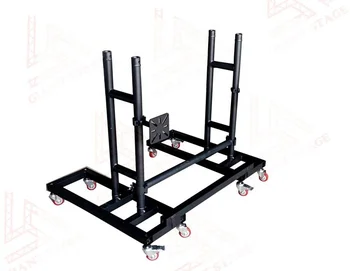 black truss system  LED Ground stacking system for video screen equipment