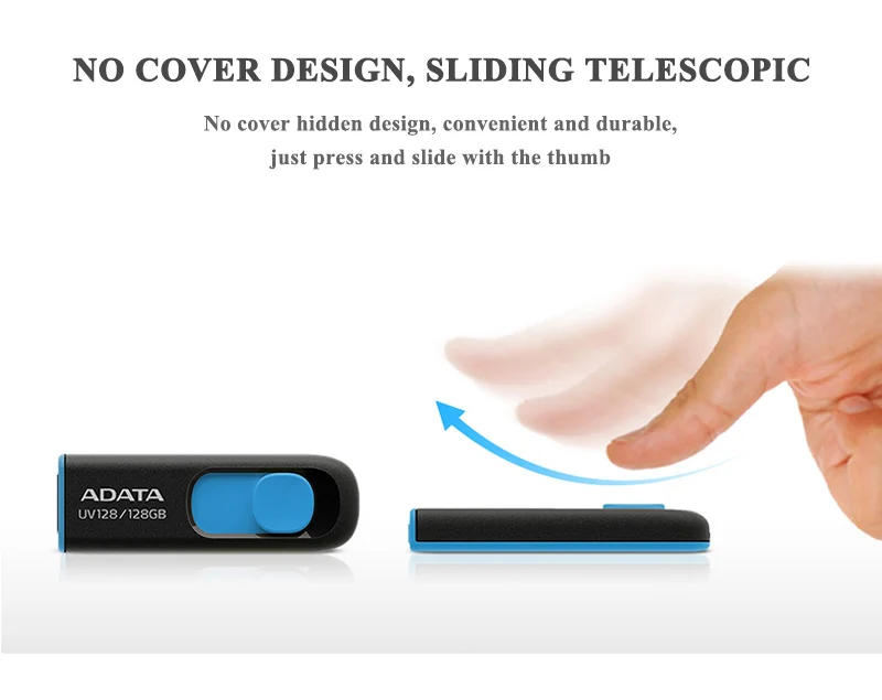 Original Adata Uv128 Usb Flash Drive 16gb 32gb Pen Drive 64gb 128gb ...