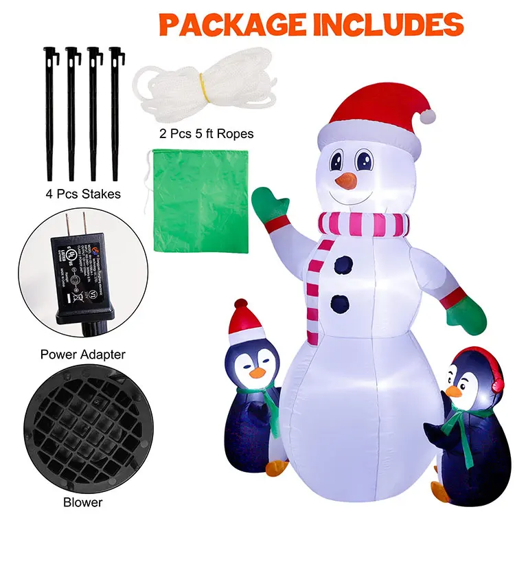 Christmas Inflatable Snowman Family Decorations Christmas Blow Up