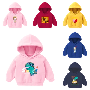 2021 Autumn Cartoon Dinosaur Sweatshirts Children Clothes Girls Boys Clothing Toddler Infant Warm Pullover Tops Kids Hoodie
