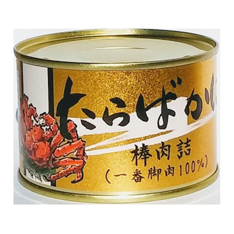 Japan high quality goo texture variety food crab meat in a tin can