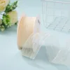 4cm white wrinkled snow gauze belt, size 10