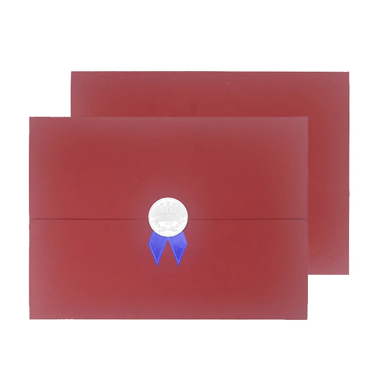 Мондон сделанный на заказ серебряная фольга тройная бумажная папка для дипломов держатель размер письма