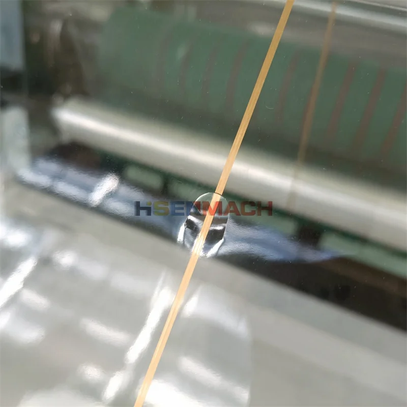Plastic Roll to Sheet Cigarette Paper BOPP Film Cutting Machine With Tear Strip