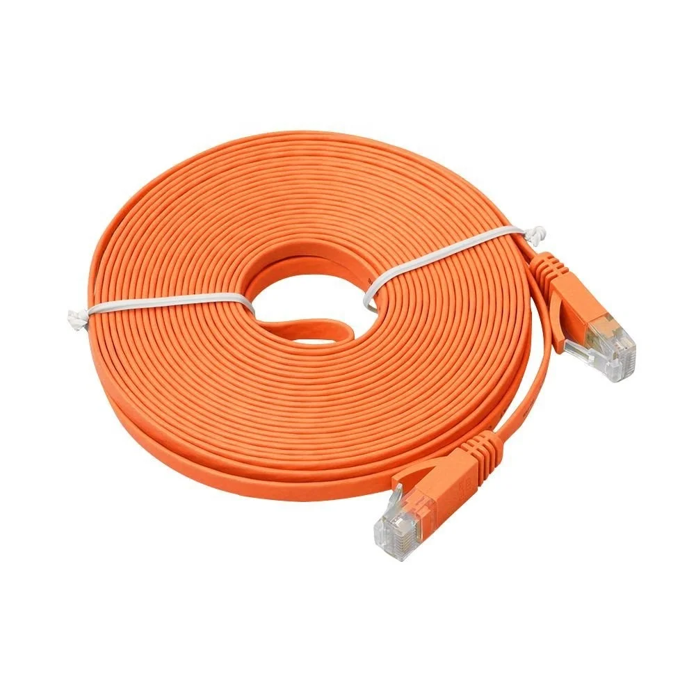 Free Sample Ultra Slim Flat UTP patch cable cat6 8P8C RJ45 Ethernet cat6 Patch Cable