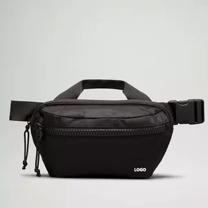 Custom Unisex Outdoor Sports Waist Bag Vintage Style Nylon Fanny Pack Zipper Closure Water Proof Personalized Logo