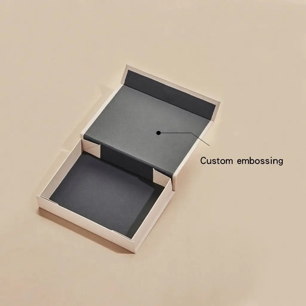 Luxury Custom Logo Clothing Fashion Accessories Packaging Box White Magnetic Gift Box for Skincare Products