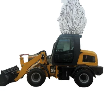 New 1.5Ton Multi-Functional Front Loader Small Diesel Four-Wheel Drive Large Factory snow bucket  loader for sale pallet forks