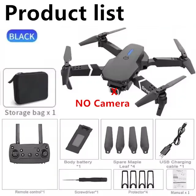 CHEAPEST  E88Pro RC Drone 4K Professinal With 1080P Wide Angle HD Camera Foldable Helicopter WIFI FPV Height Hold Gift Toy