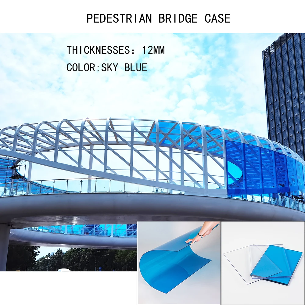 Free Sample High Impact Strength 4mm Poly Carbonate Panel Solid Polycarbonate Sheets for Constructions