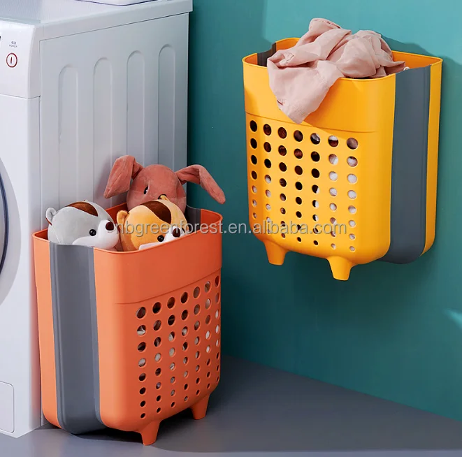 Collapsible Laundry Basket Hanging And Foldable Laundry Basket Dirty