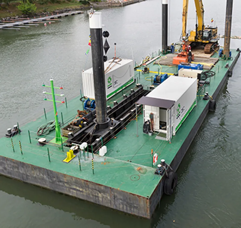Customized Size Modular Container Pontoons excavator Platforms Barges From China