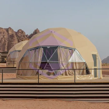 Galvanized Steel Frame Hotel Restaurant Dome Tent Desert Resort Leisure Recreation Kids Paradise Geo Dome Tent Glamping for Sale