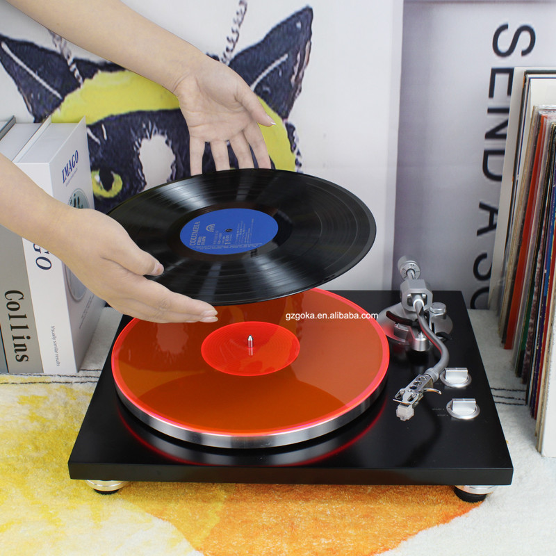 Transparent Orange Color High End Music Enjoyment Turntable Vinyl