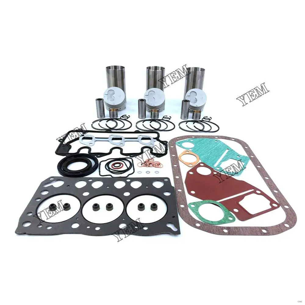 3LB1 Overhaul Repair Kit With Cylinder Gaskets Piston Rings Liner for Isuzu Tractor Excavator Spare Parts