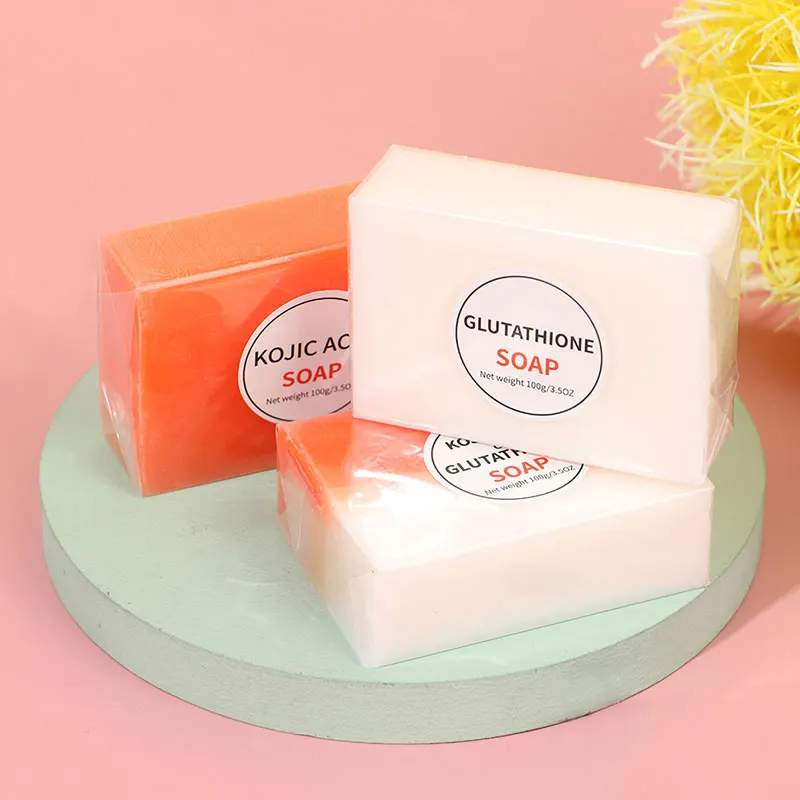 Private Label Tumeric Turmeric Soap Handmade Organic Natural Papaya Soap Skin Whitening Kojic Acid Soap