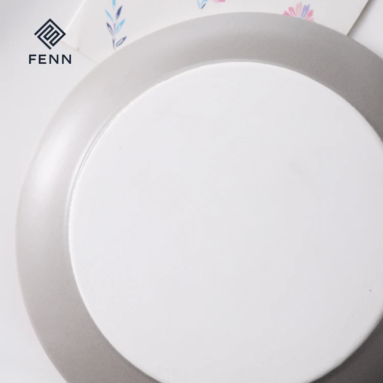 product fenn high performance matte glaze round shallow custom restaurant wedding ceramic plate dinning dishes serving for home or hotel-59