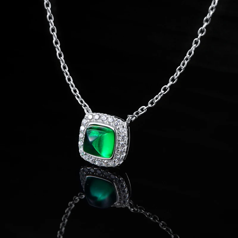 created emerald necklace