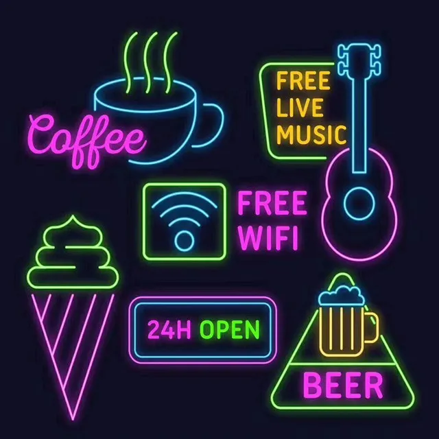 product high quality custom advertising 24 hours open led neon food sign for snack bar-9