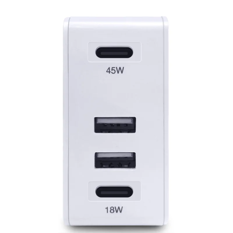 Caricatore Multiplo 5 Porte 2 USB-C PD E 3 USB Smart – Carica Rapida Per Smartphone, Tablet E PC, Compatto 9,5x5,5x2,8 Cm, Ideale Per Casa, Ufficio E Viaggi