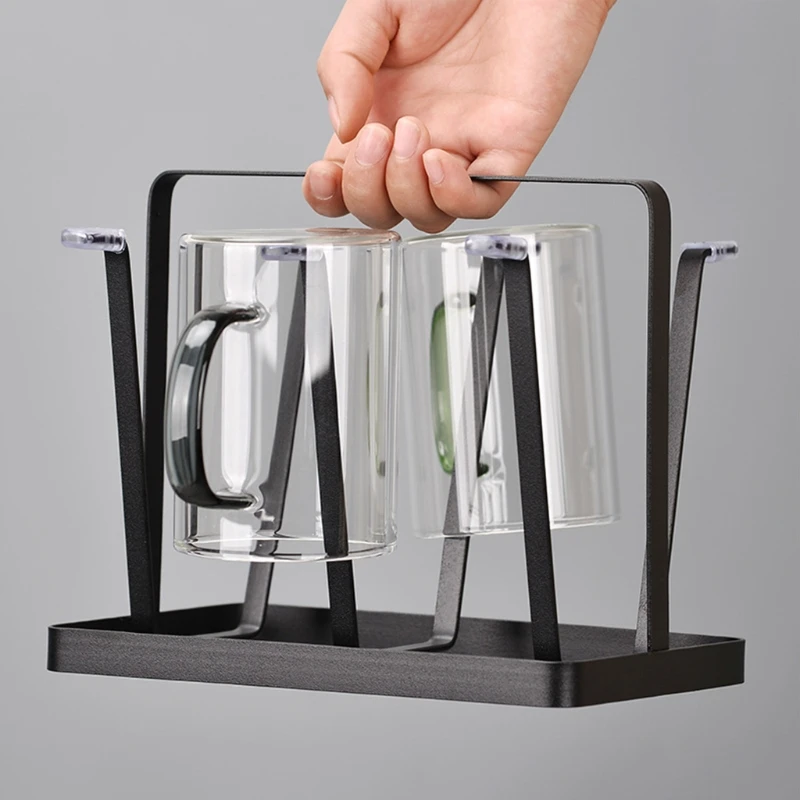 Foldable Home Kitchen Glass Cup Rack Water Mug Draining Drying Organizer  Drain Holder Stand Seven Cups Home Kitchen Supplies - Racks & Holders -  AliExpress