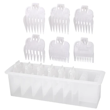 6 Pack Clipper Guards Set Hair Clipper Guide Comb 1.5mm 3mm Snap-on Attachment Limit Combs Barber Clipper Guards
